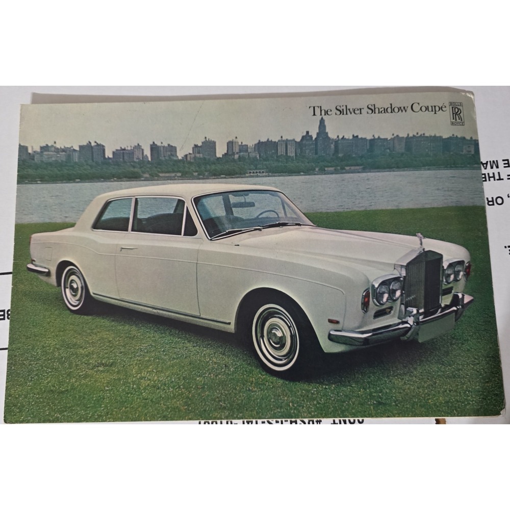 Vintage Rolls Royce Silver Shadow Coupe Sales Brochure Catalog Vintage Car Info